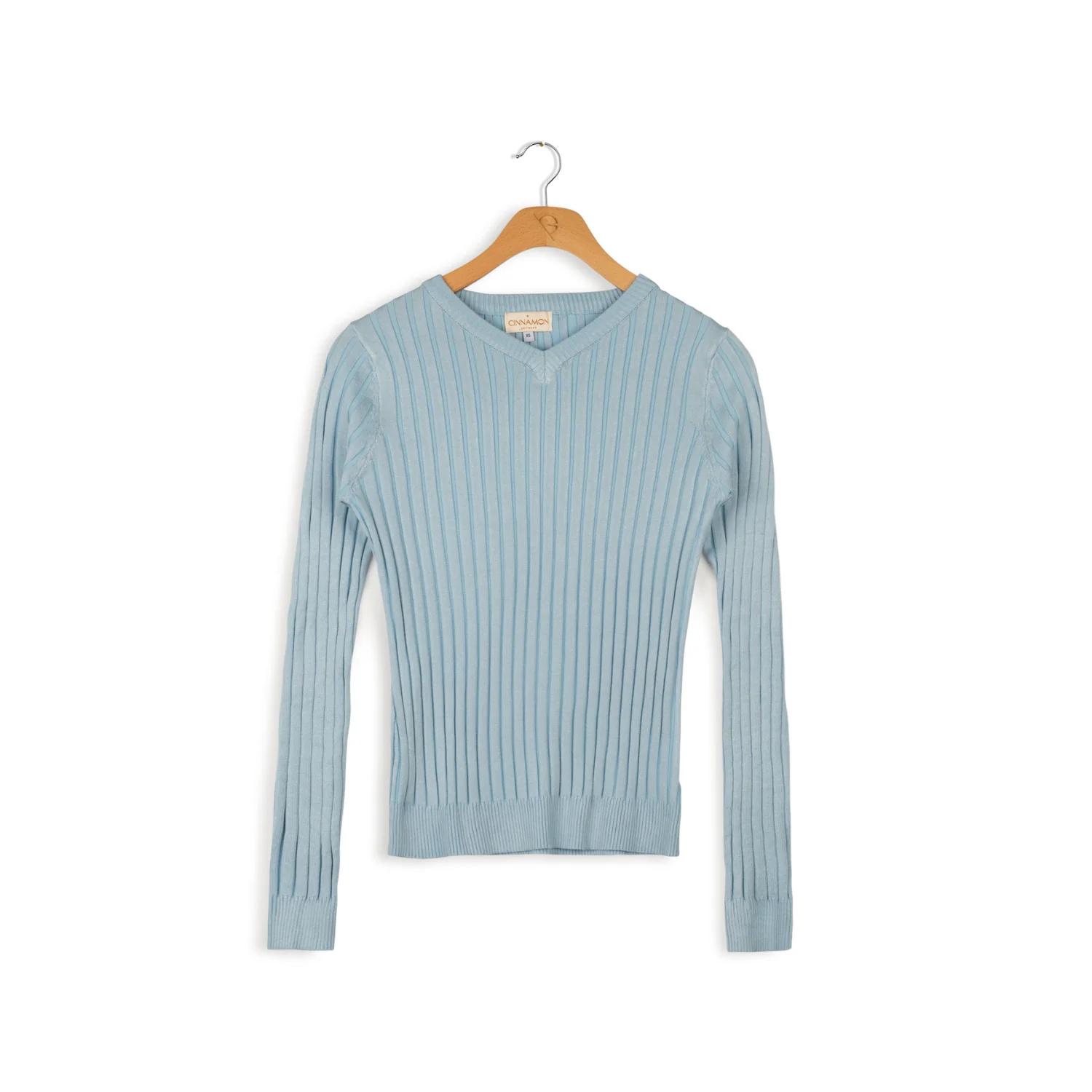 cinnnamon basic vneck top - Image 3