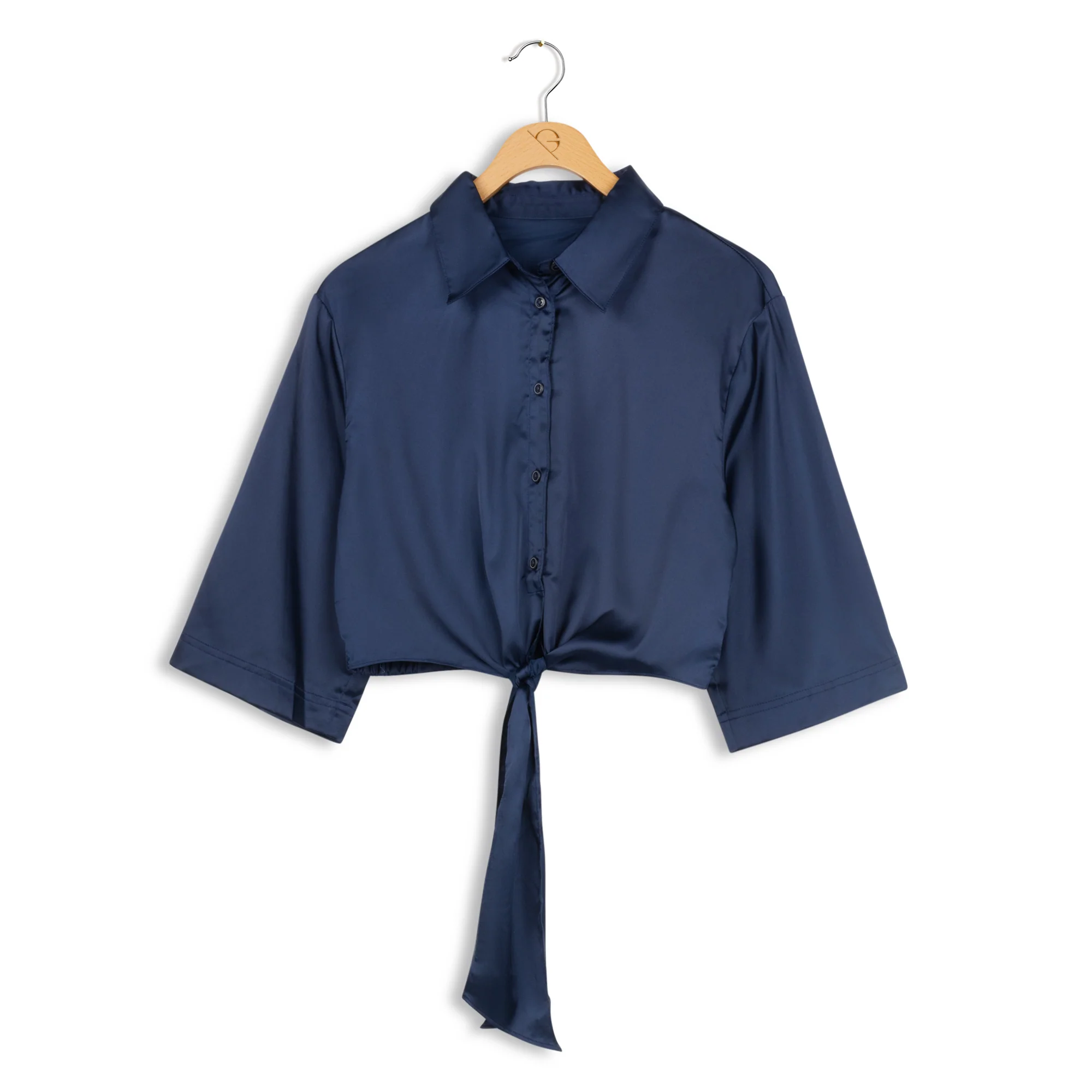 element elbow sleeve tied front shirt - Image 3