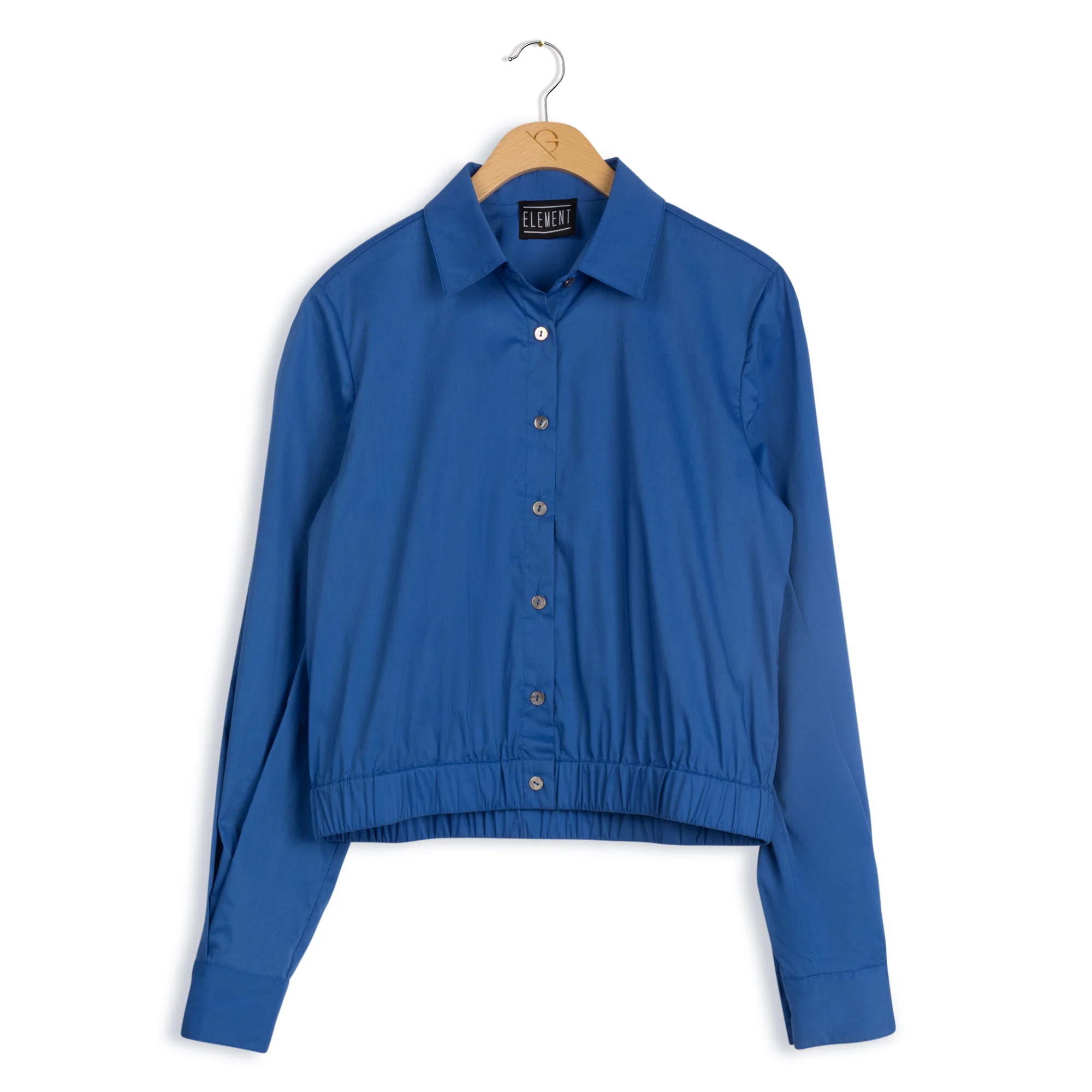 element cropped shirt with elastic waist - Image 3