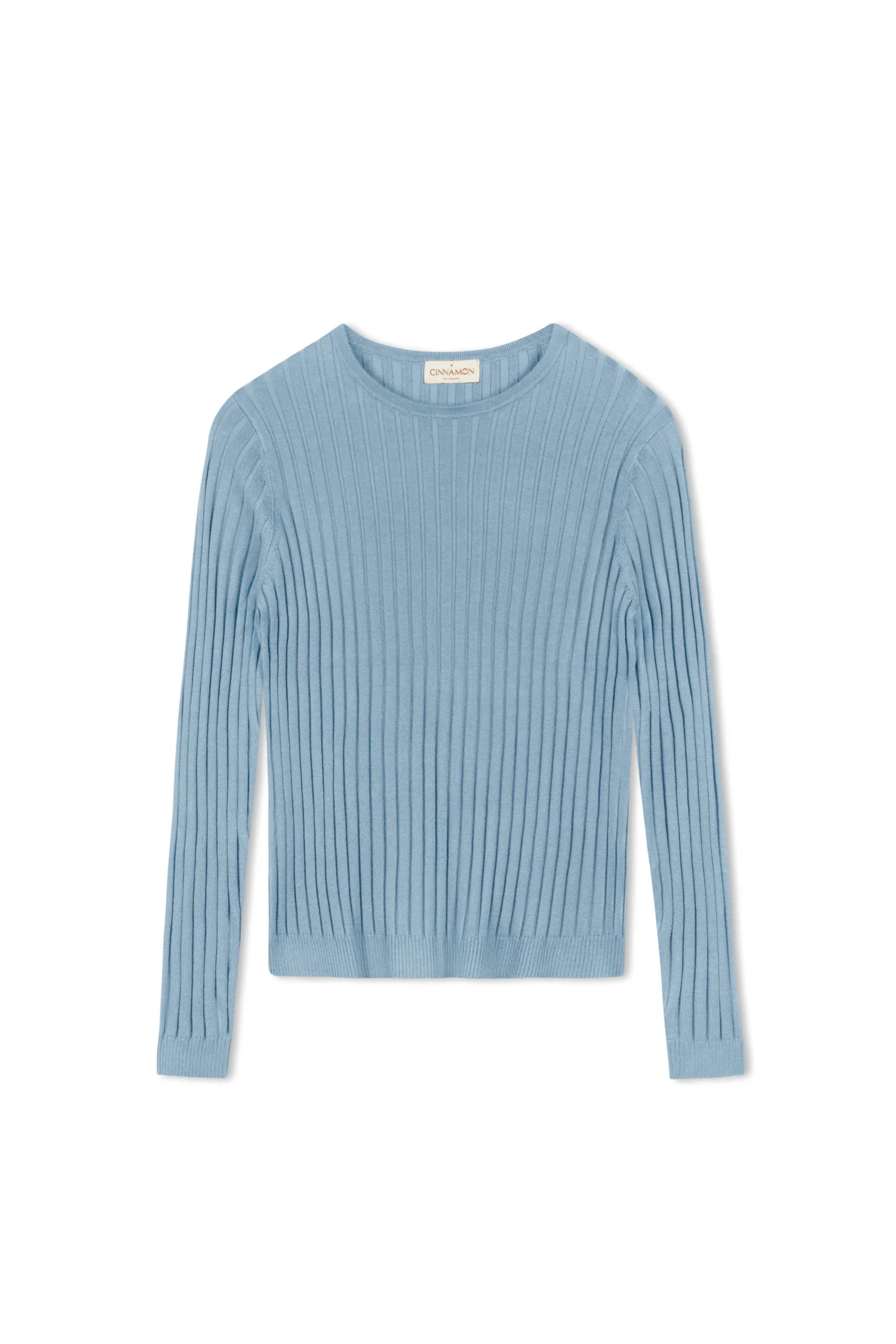 Cinnamon Ribbed Crewneck Sweater - Image 10