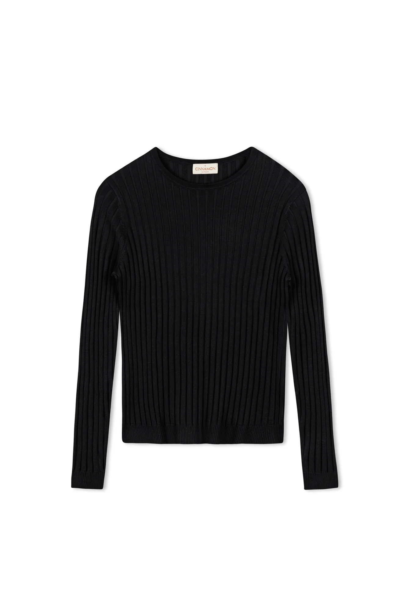 Cinnamon Ribbed Crewneck Sweater - Image 4