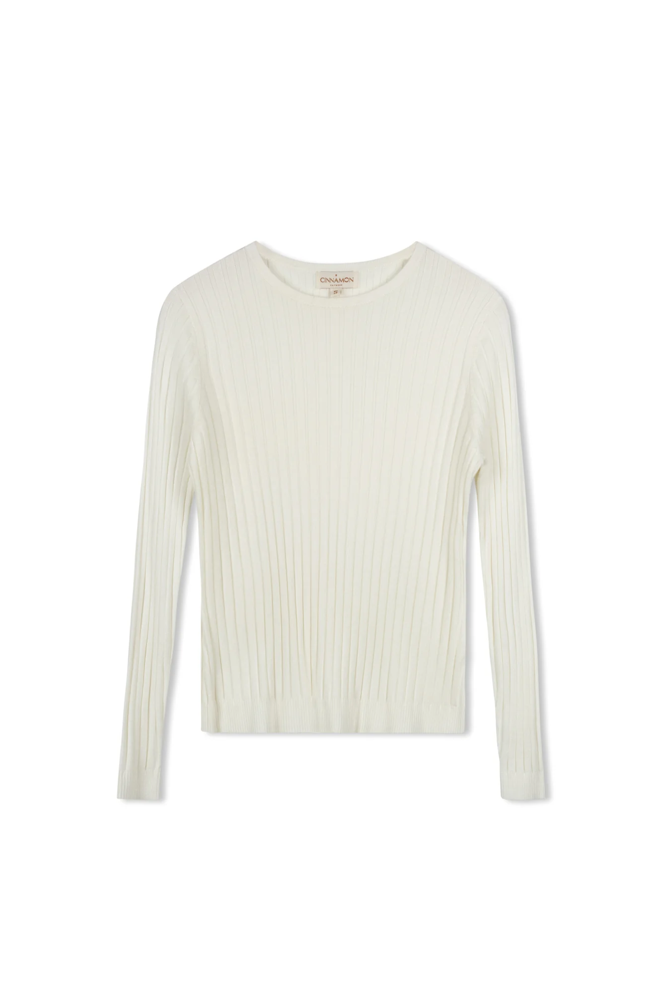 Cinnamon Ribbed Crewneck Sweater - Image 6