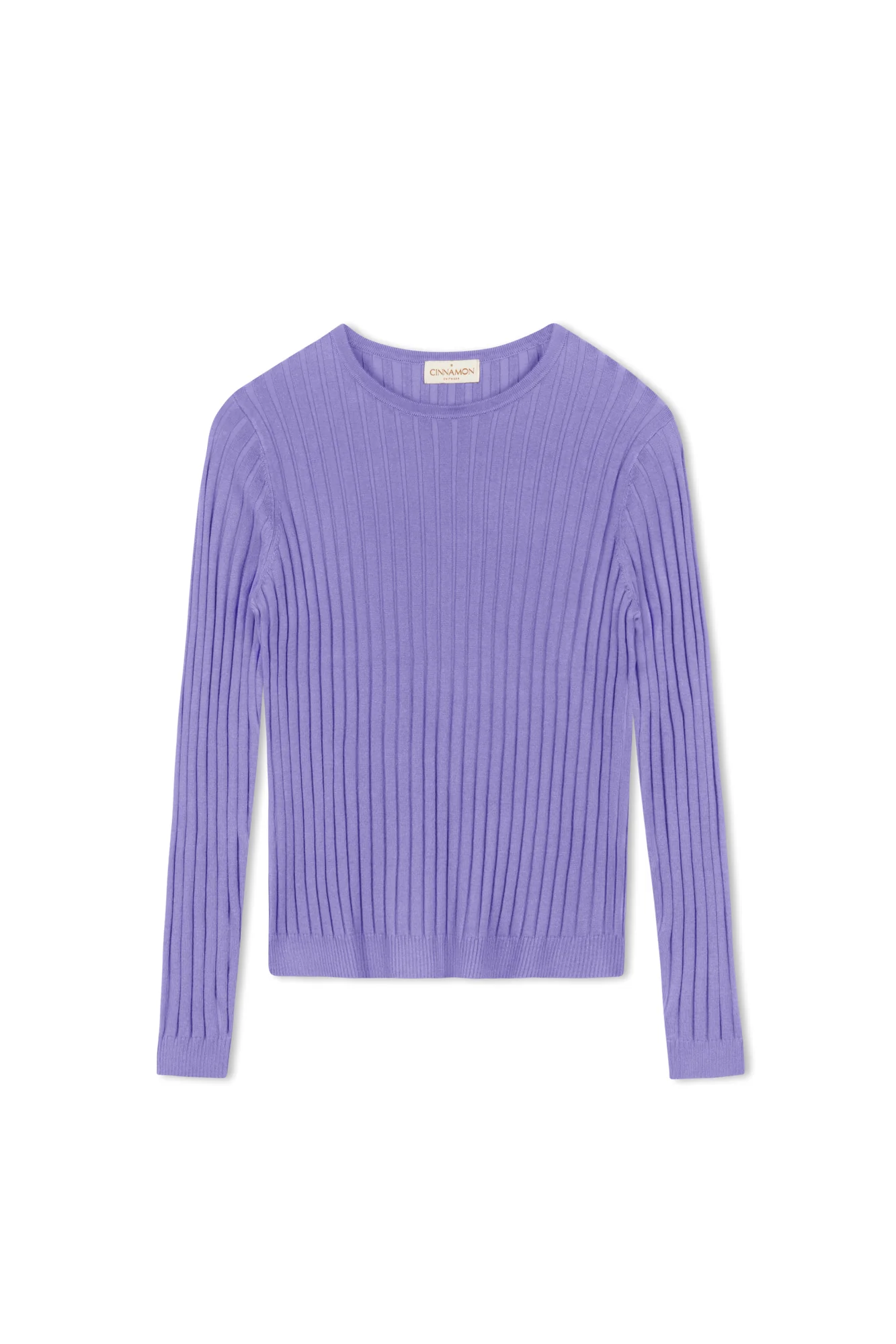 Cinnamon Ribbed Crewneck Sweater - Image 8