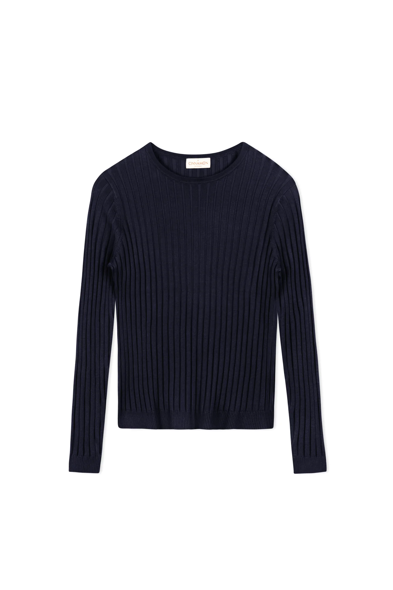 Cinnamon Ribbed Crewneck Sweater - Image 9