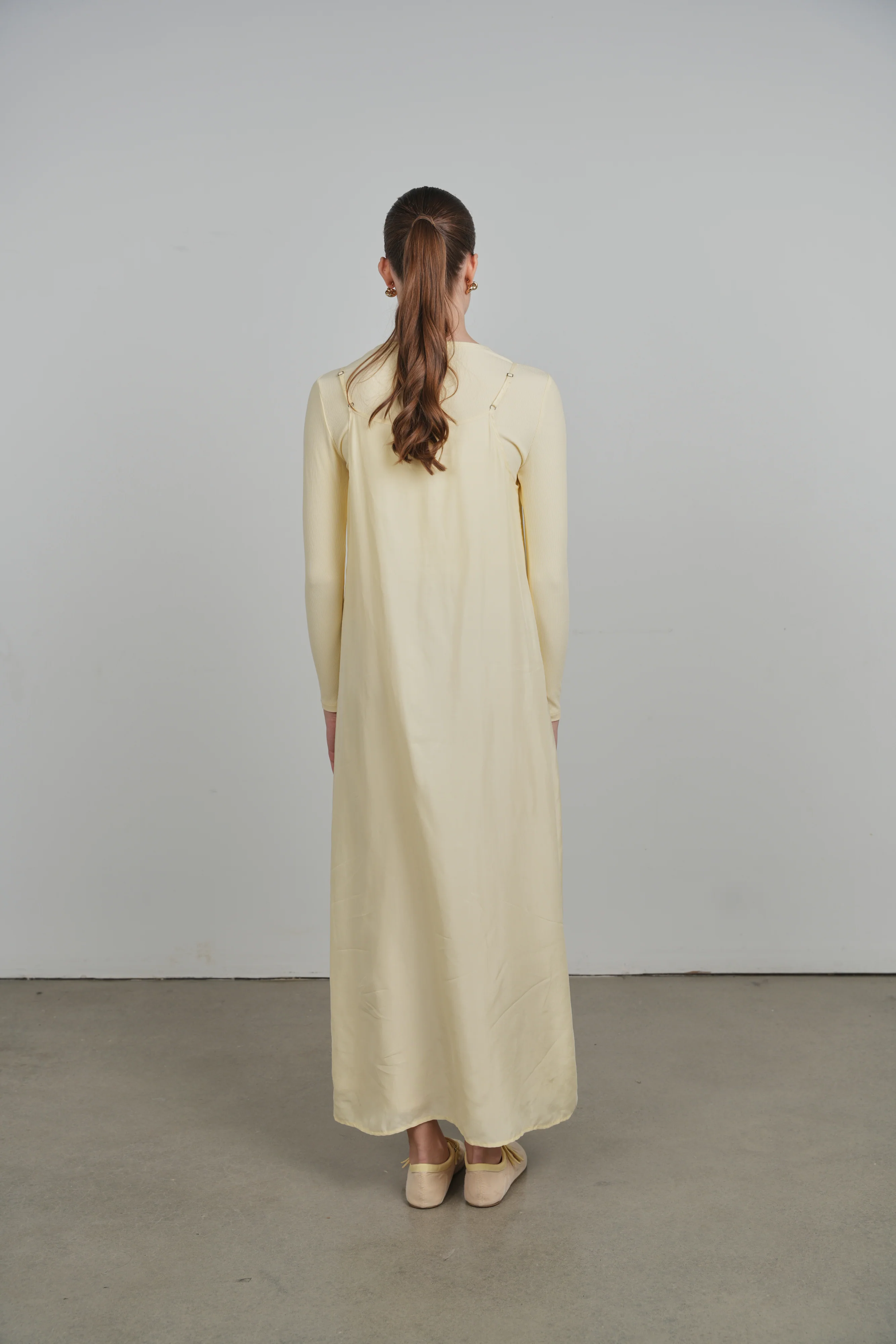 POINT BRUSHED A-LINE DRESS - Image 3