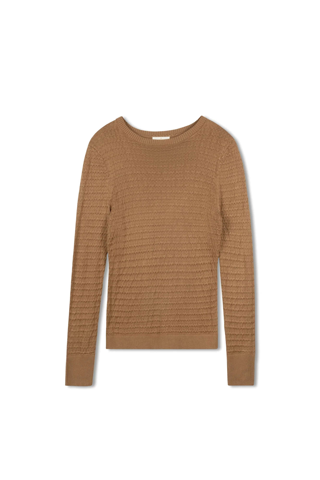 Cinnamon Bubble Knit Classic Crew - Image 5