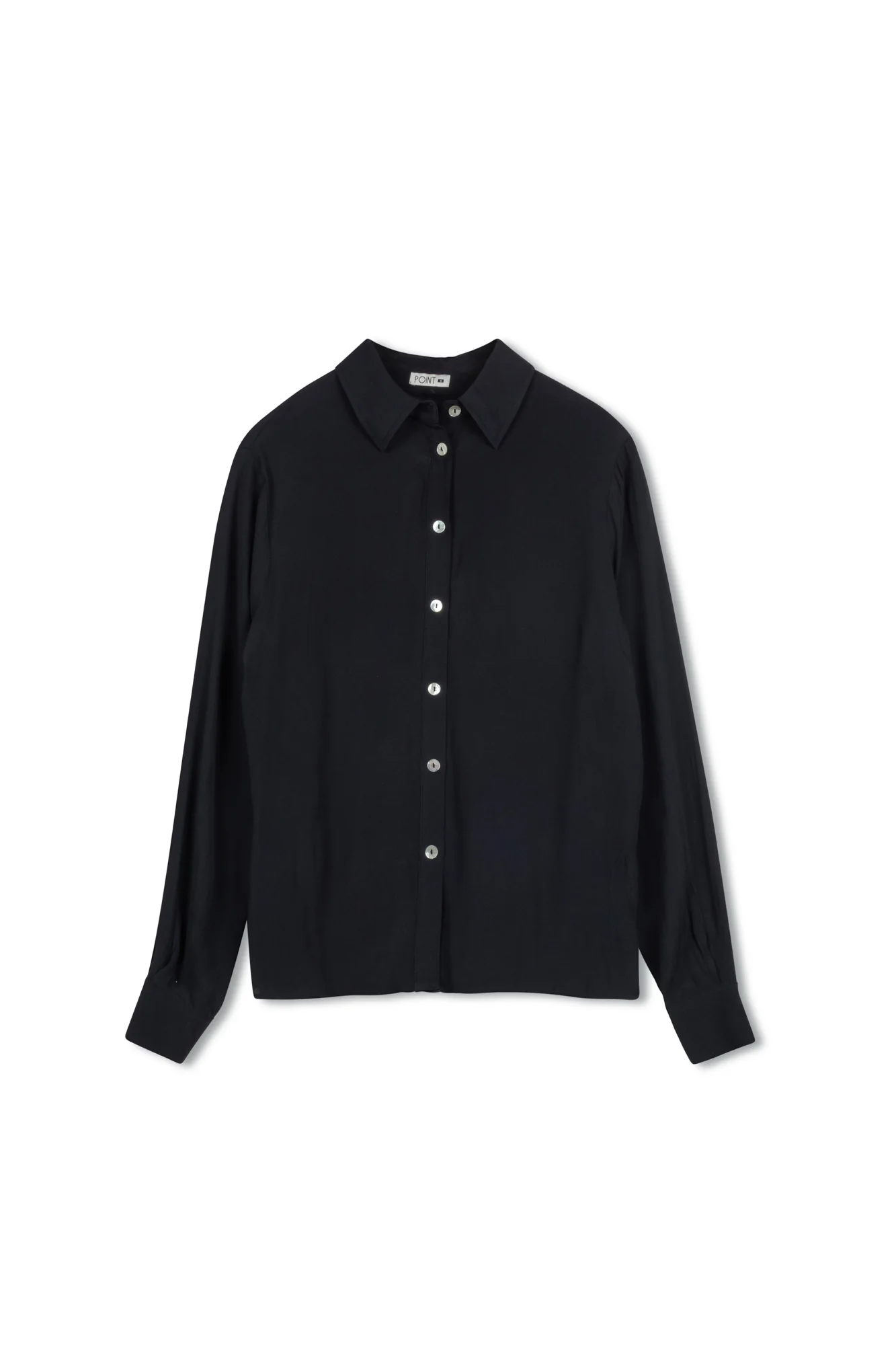 POINT GEORGETTE BUTTON UP BLOUSE - Image 5