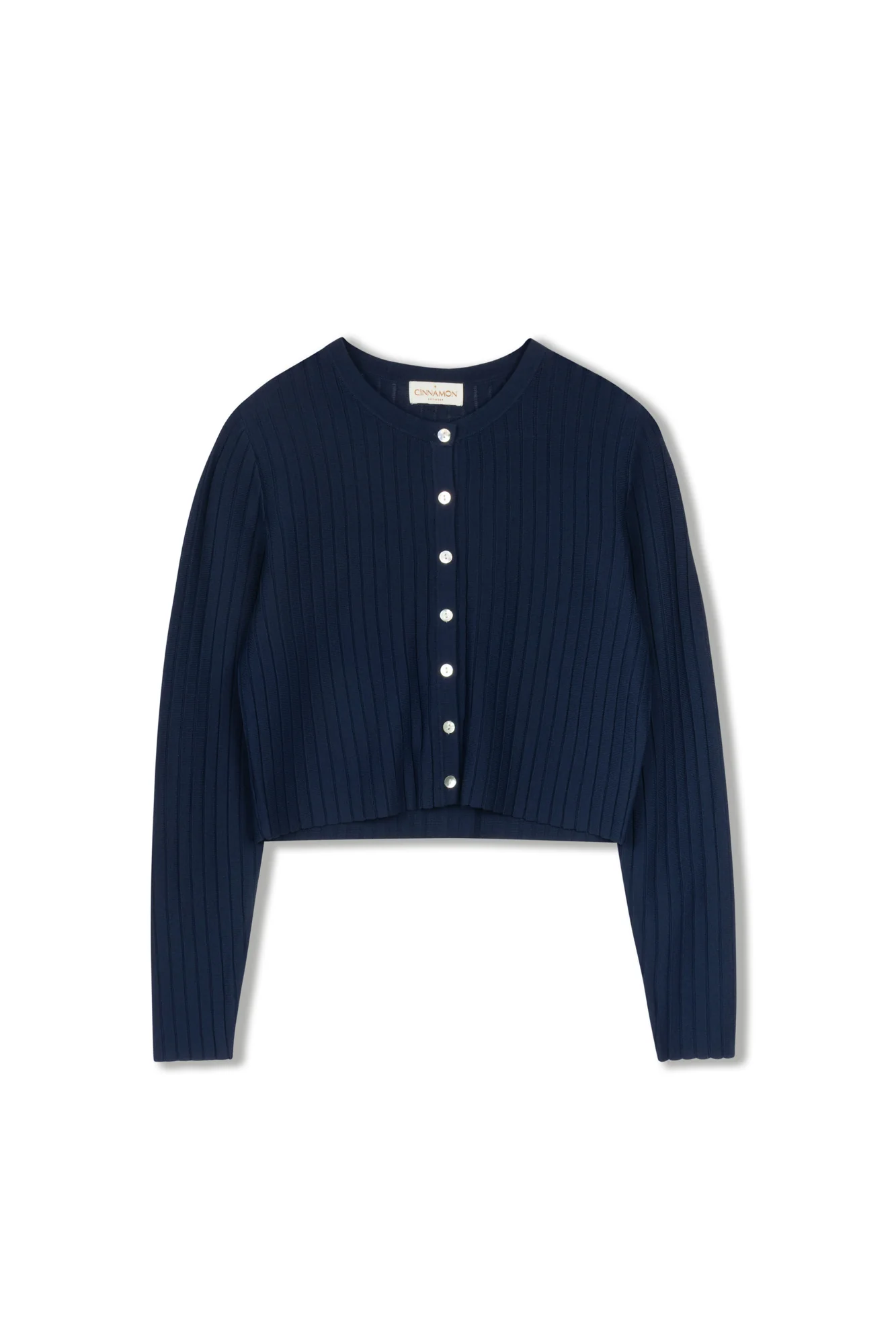 Cinnamon Crewneck Cropped Cardi - Image 5