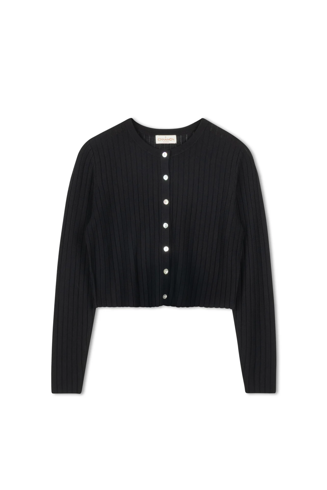 Cinnamon Crewneck Cropped Cardi - Image 8