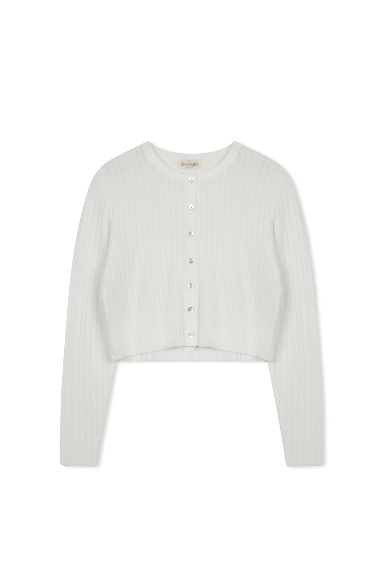 Cinnamon Crewneck Cropped Cardi - Image 9