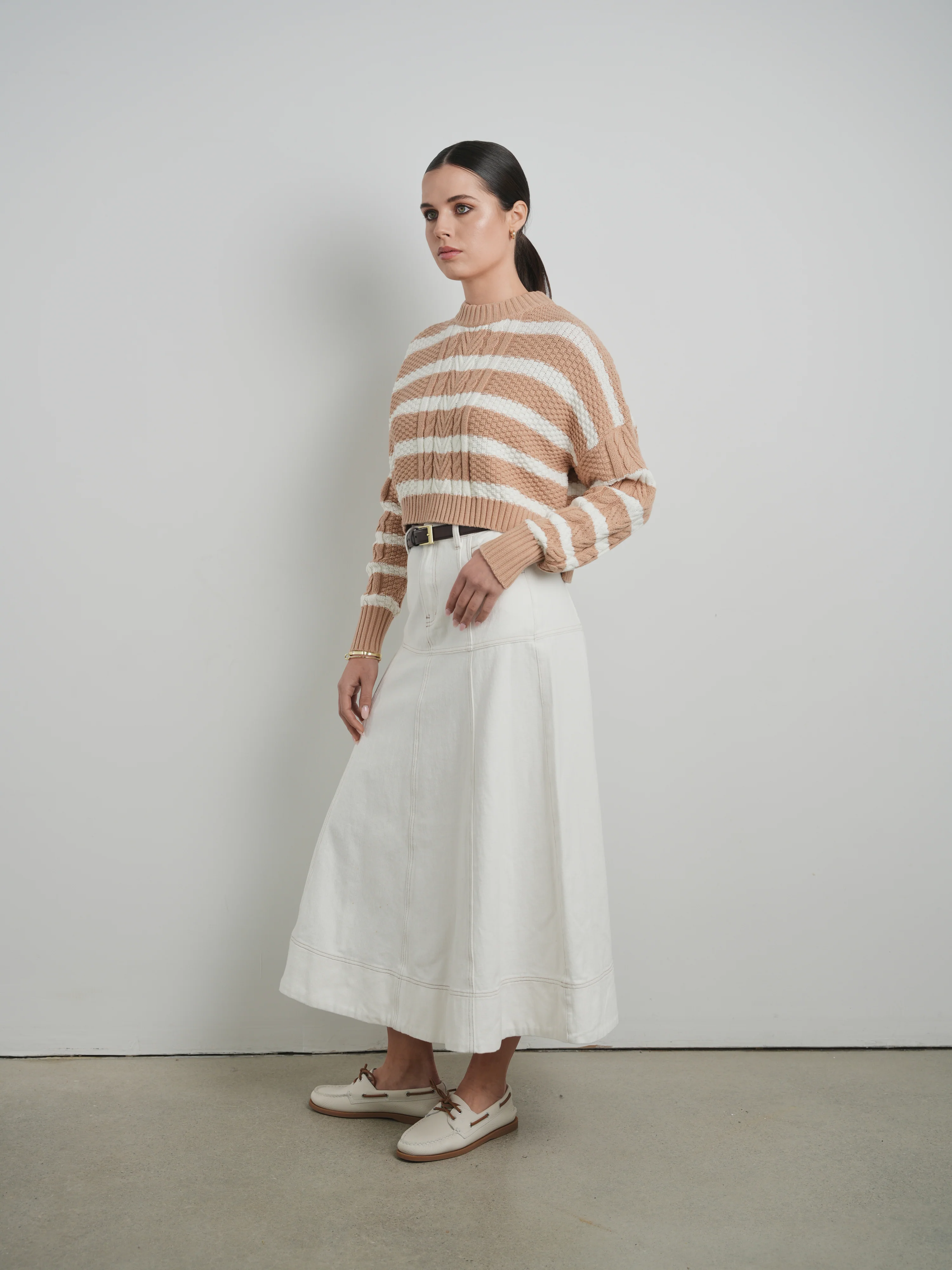 Km cable striped sailor sweater - Image 3