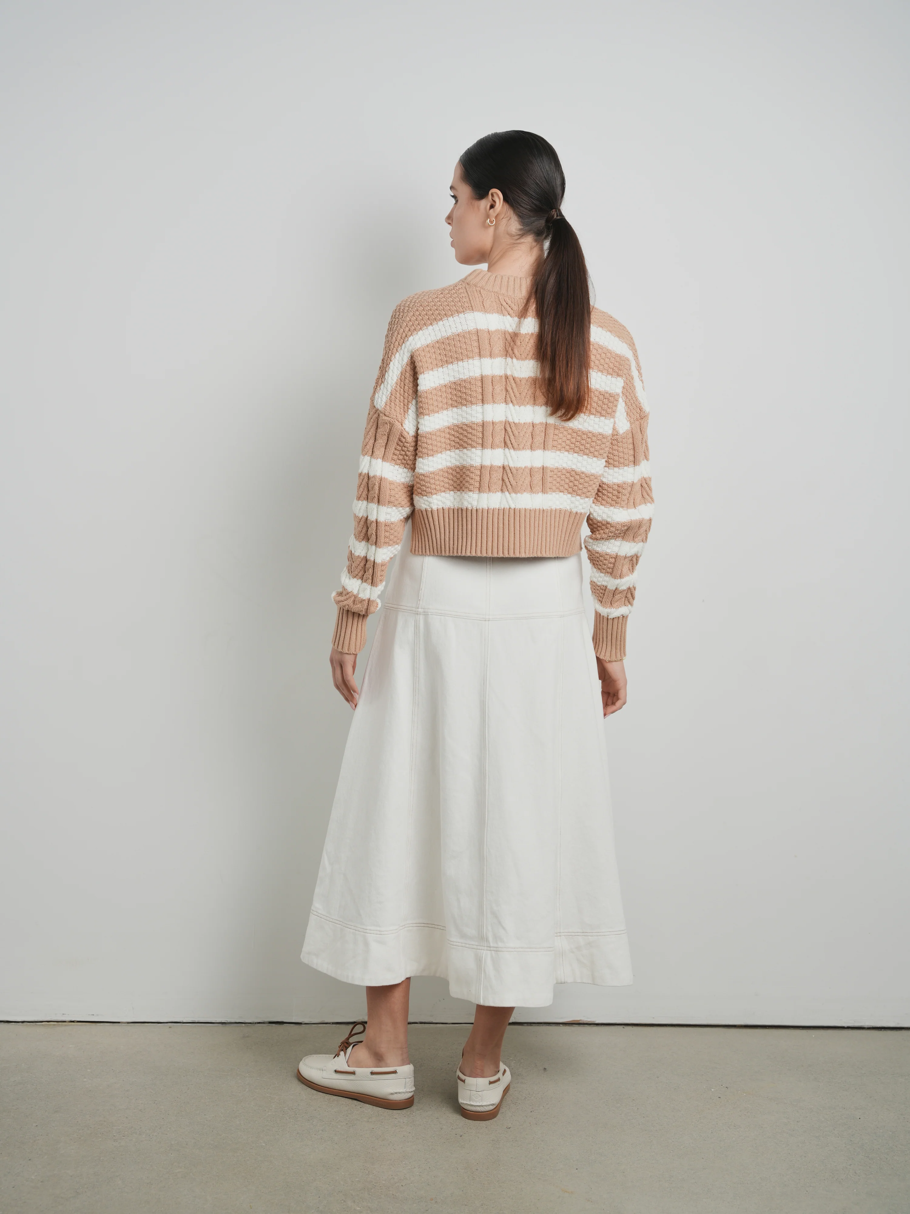 Km cable striped sailor sweater - Image 4