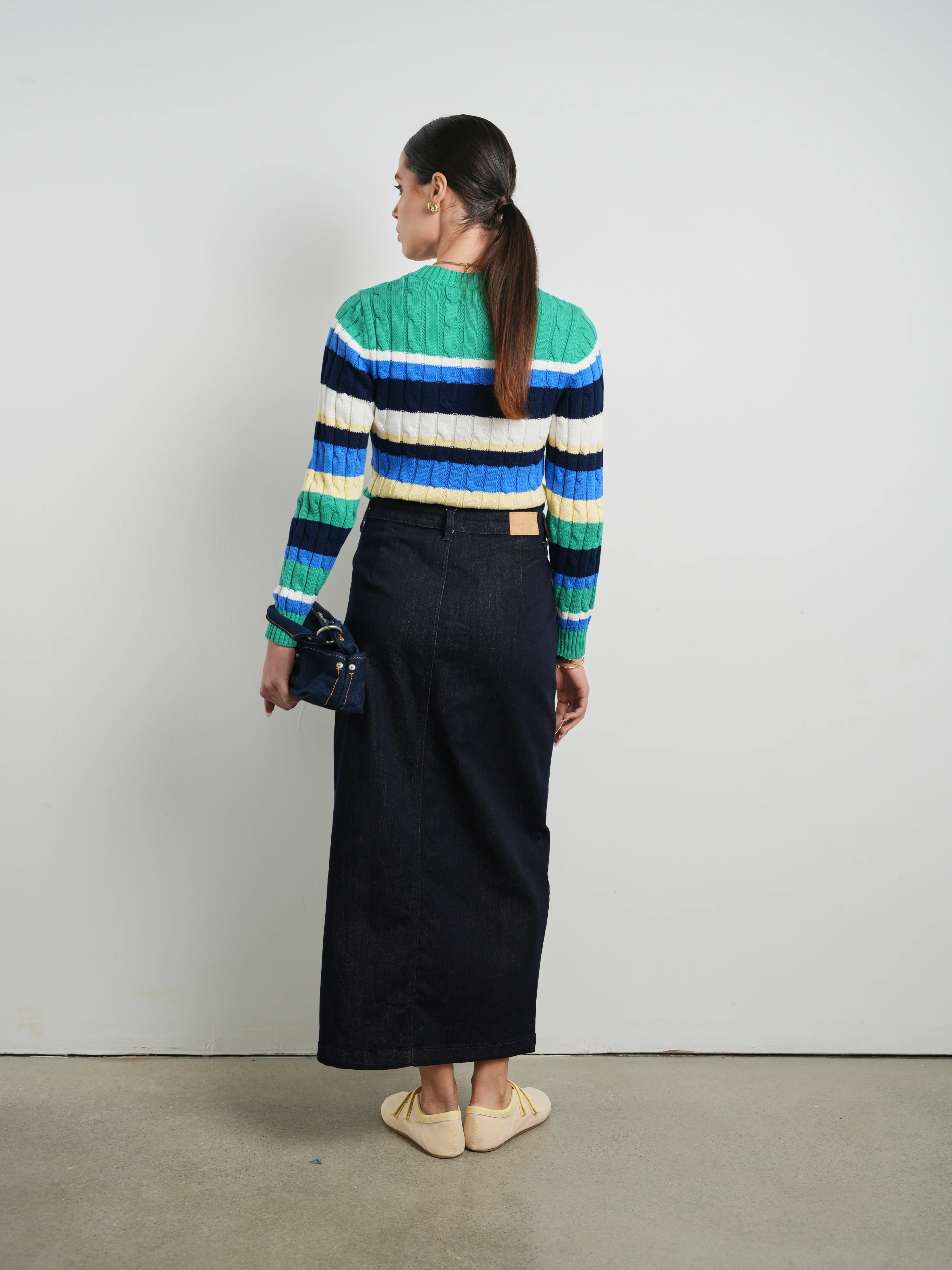 Km cable striped sweater - Image 4
