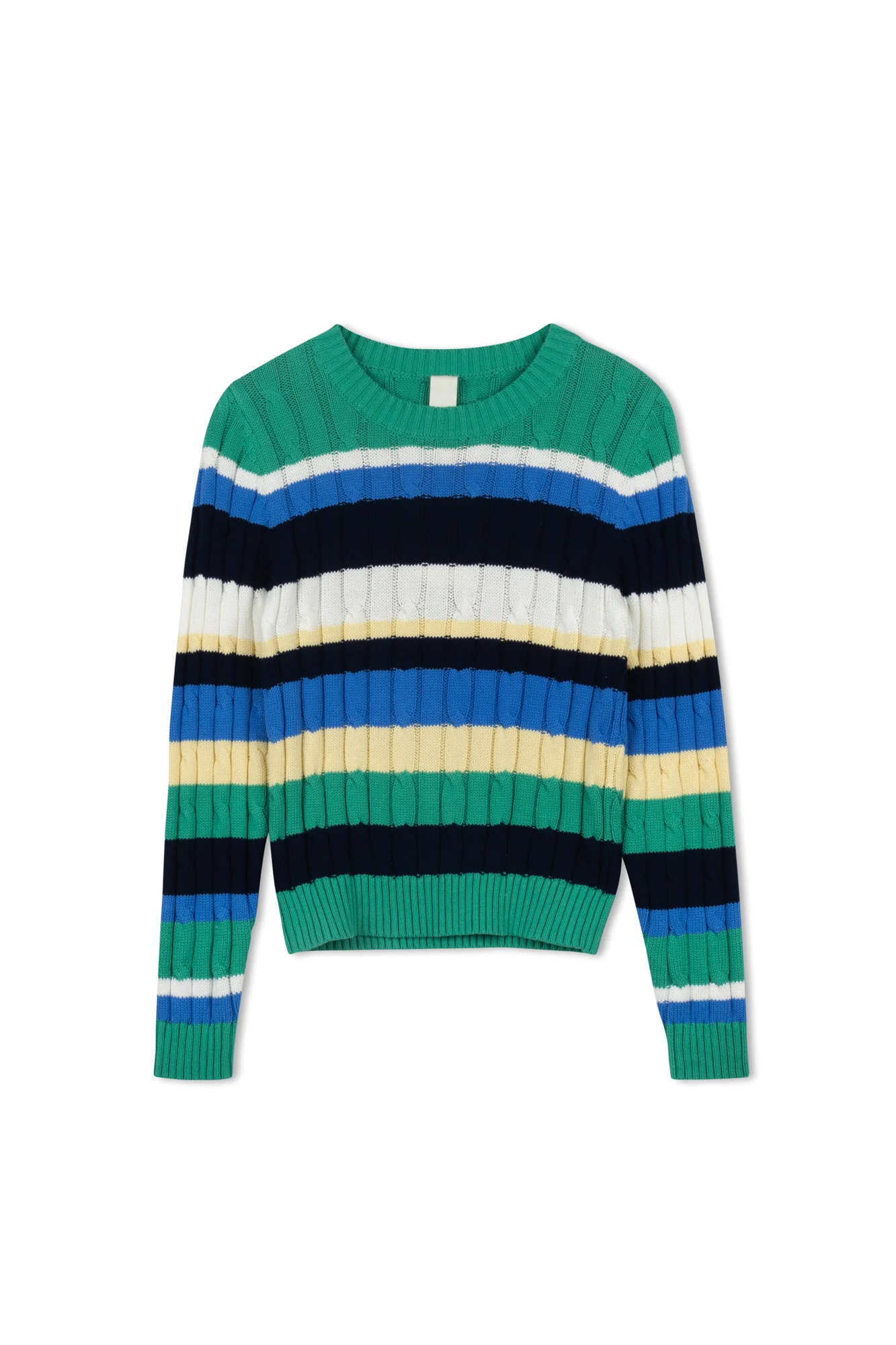 Km cable striped sweater - Image 5