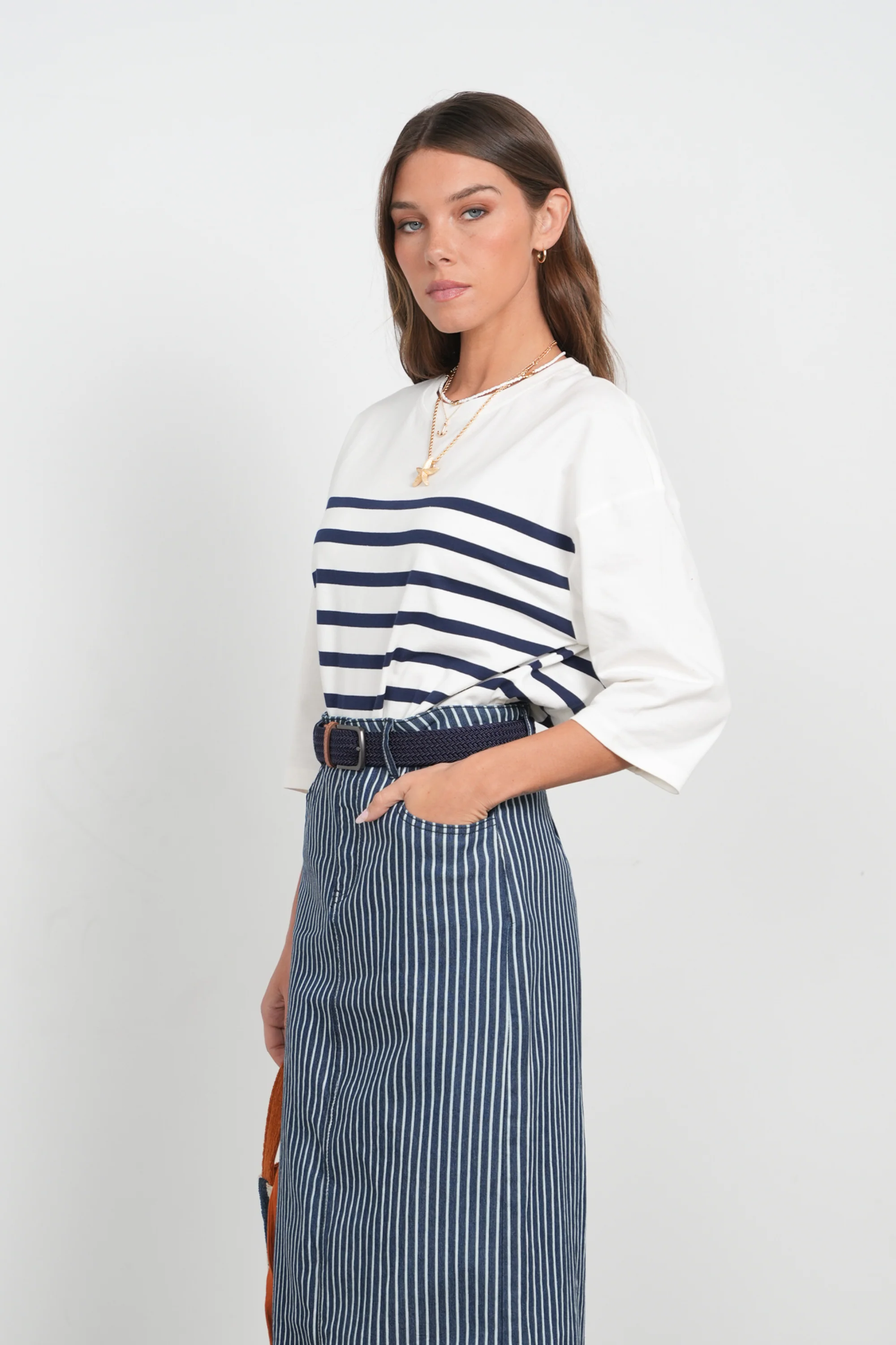 POINT JERSEY STRIPE TEE - Image 3