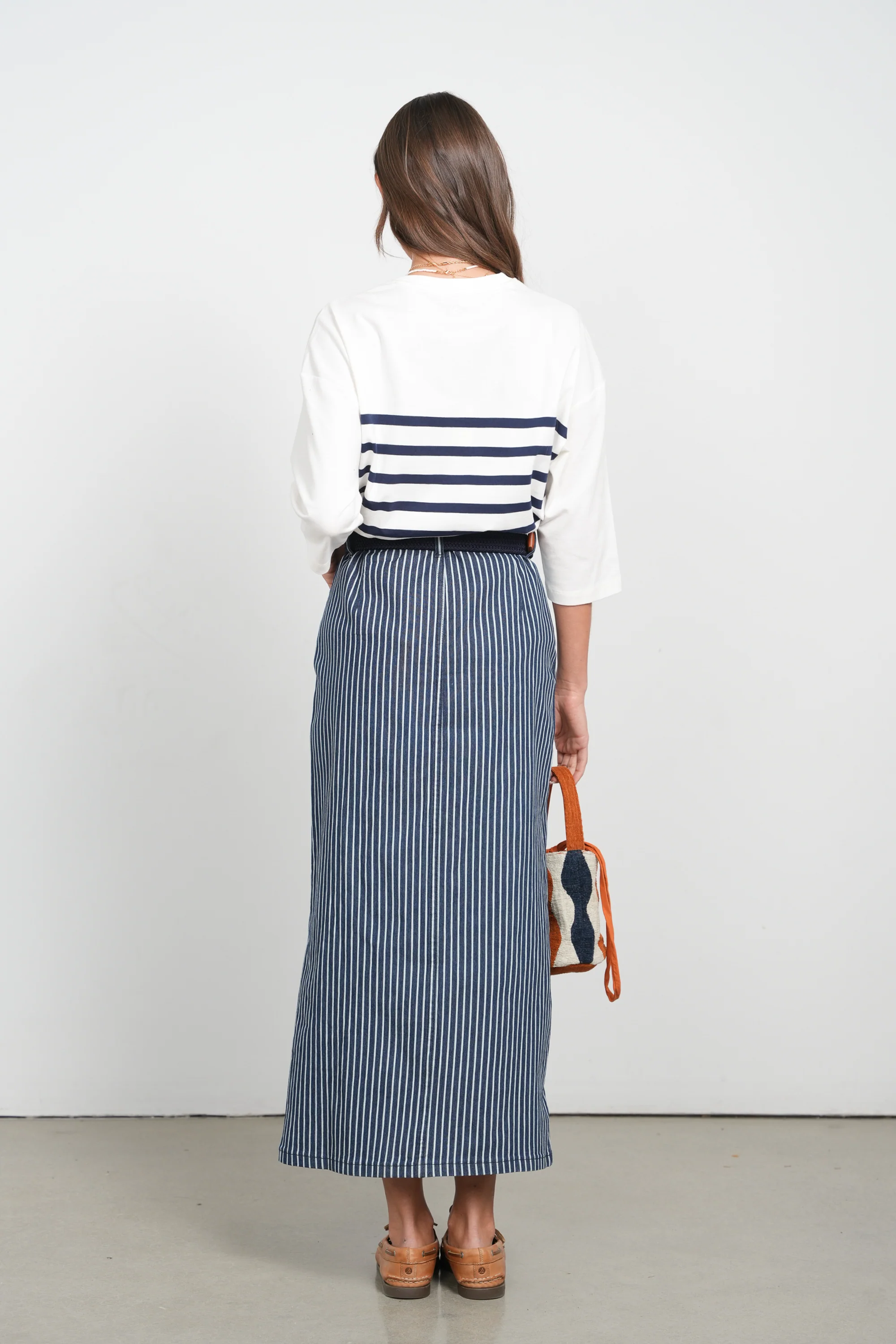 POINT X HD STRIPED MAXI SKIRT - Image 3