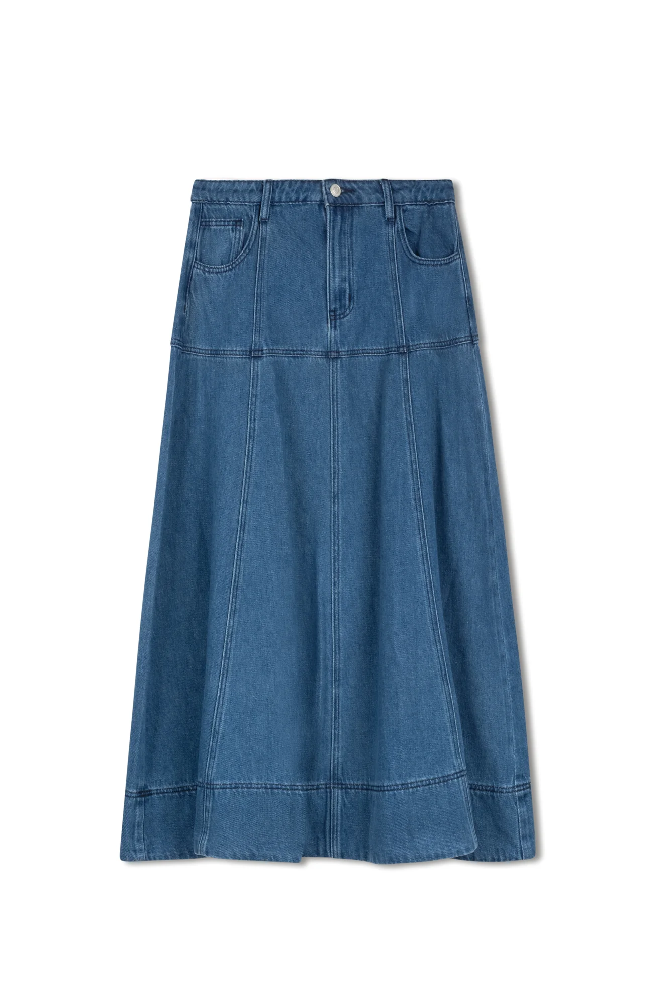 Hd Paneled Maxi Skirt - Image 5