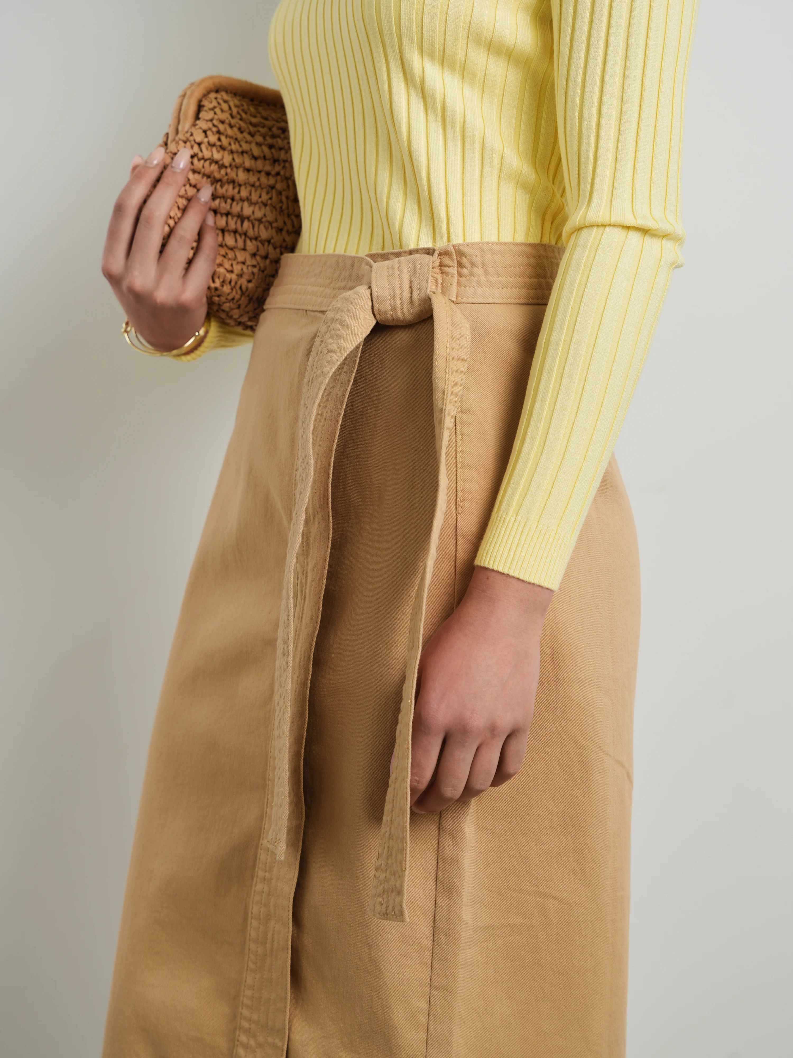 Hd Trapunto Stitch Wrap Skirt - Image 3