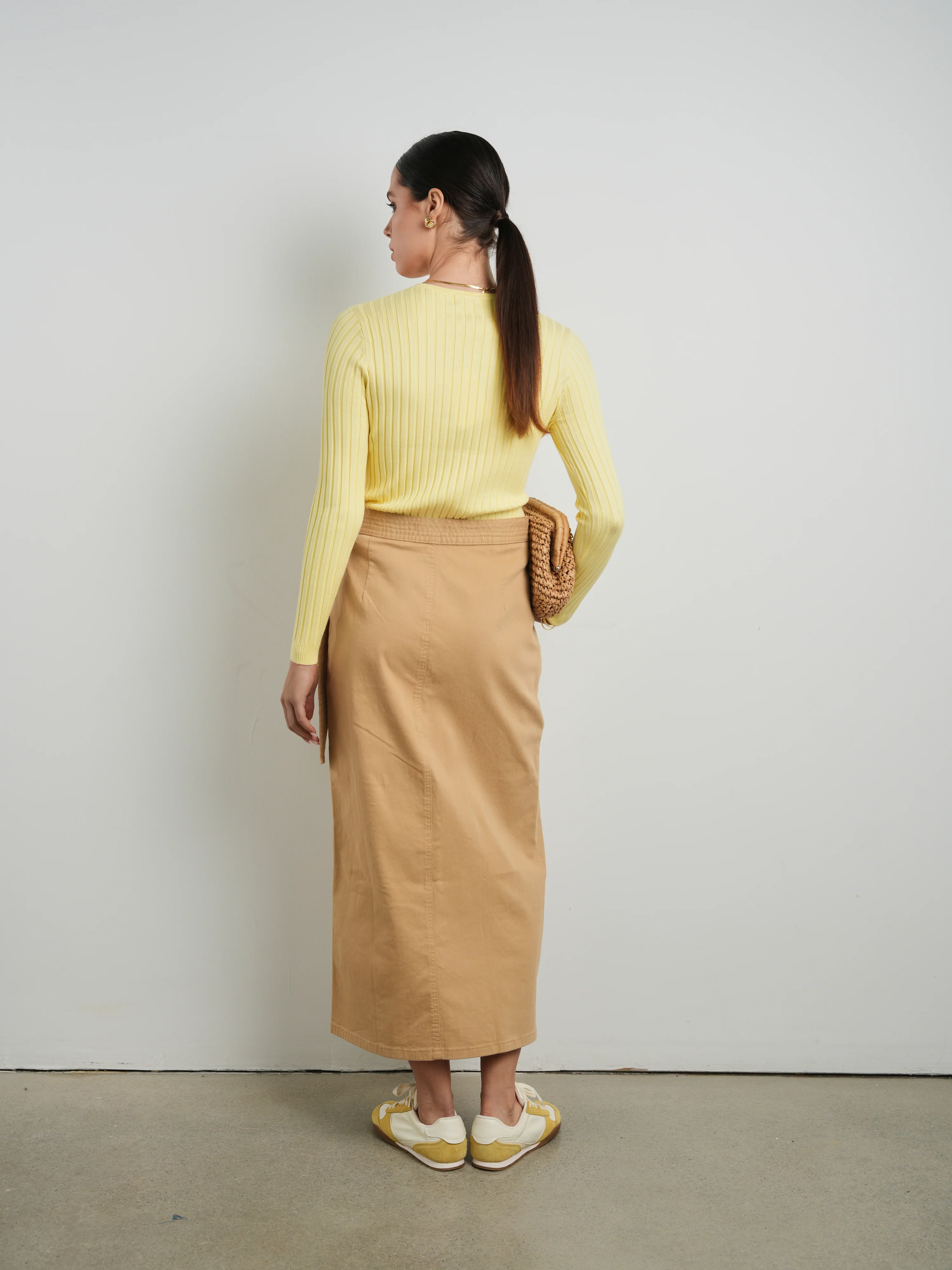 Hd Trapunto Stitch Wrap Skirt - Image 5