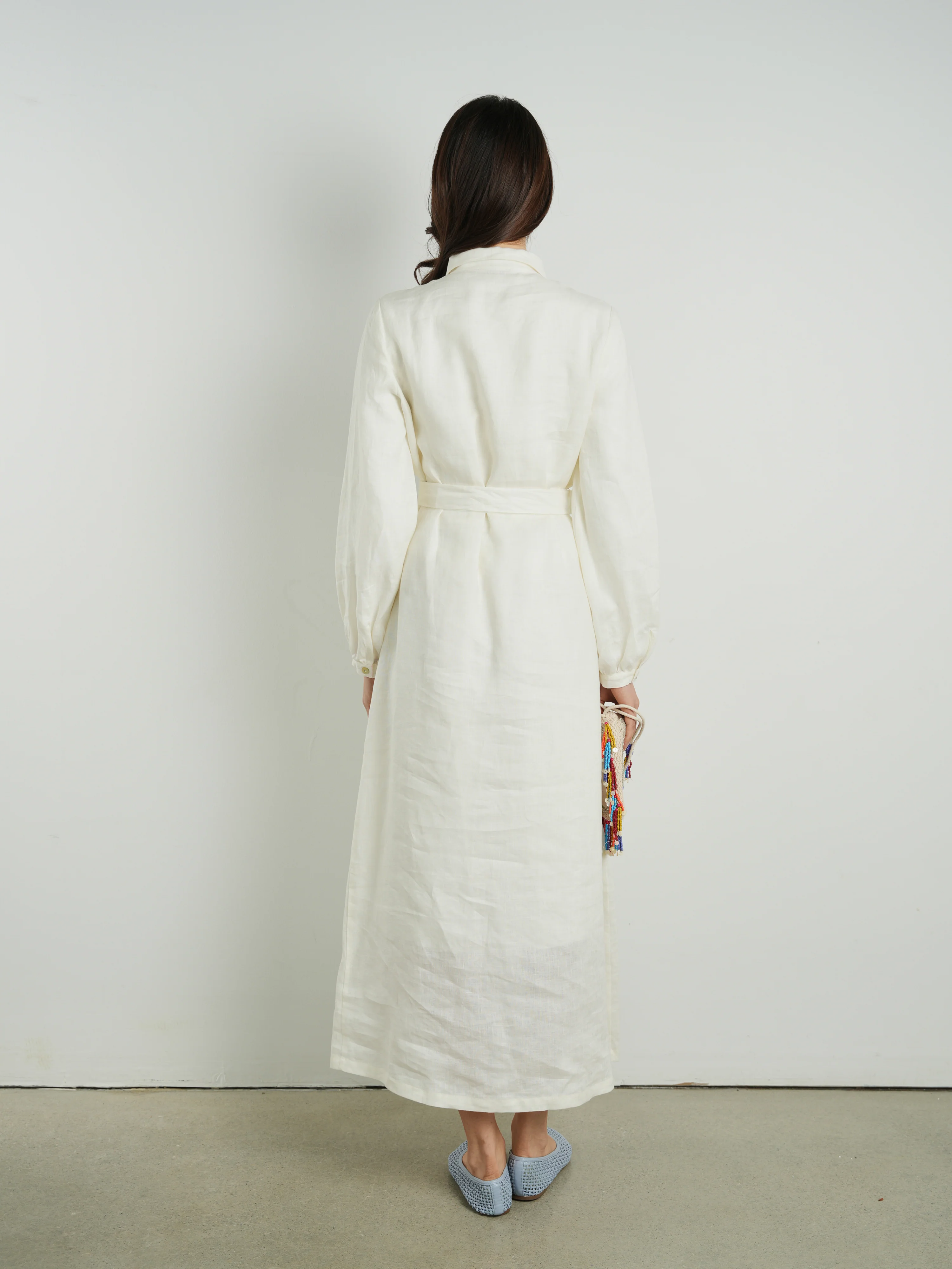 Cleo Embroidered Belted Shirtdress - Image 5