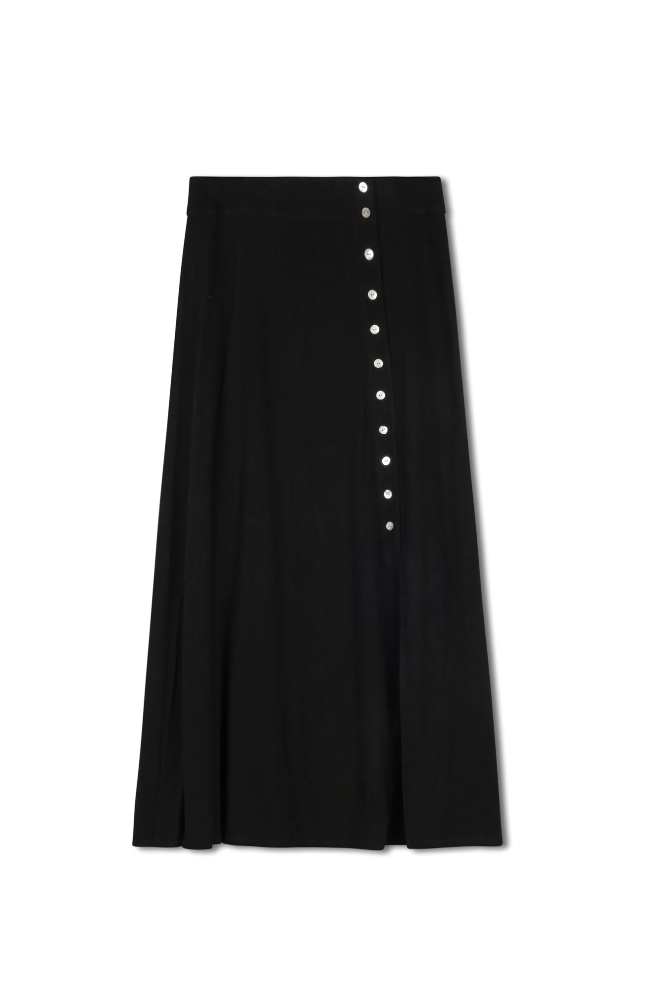 Cleo Asymmetric Button Flare Skirt - Image 5