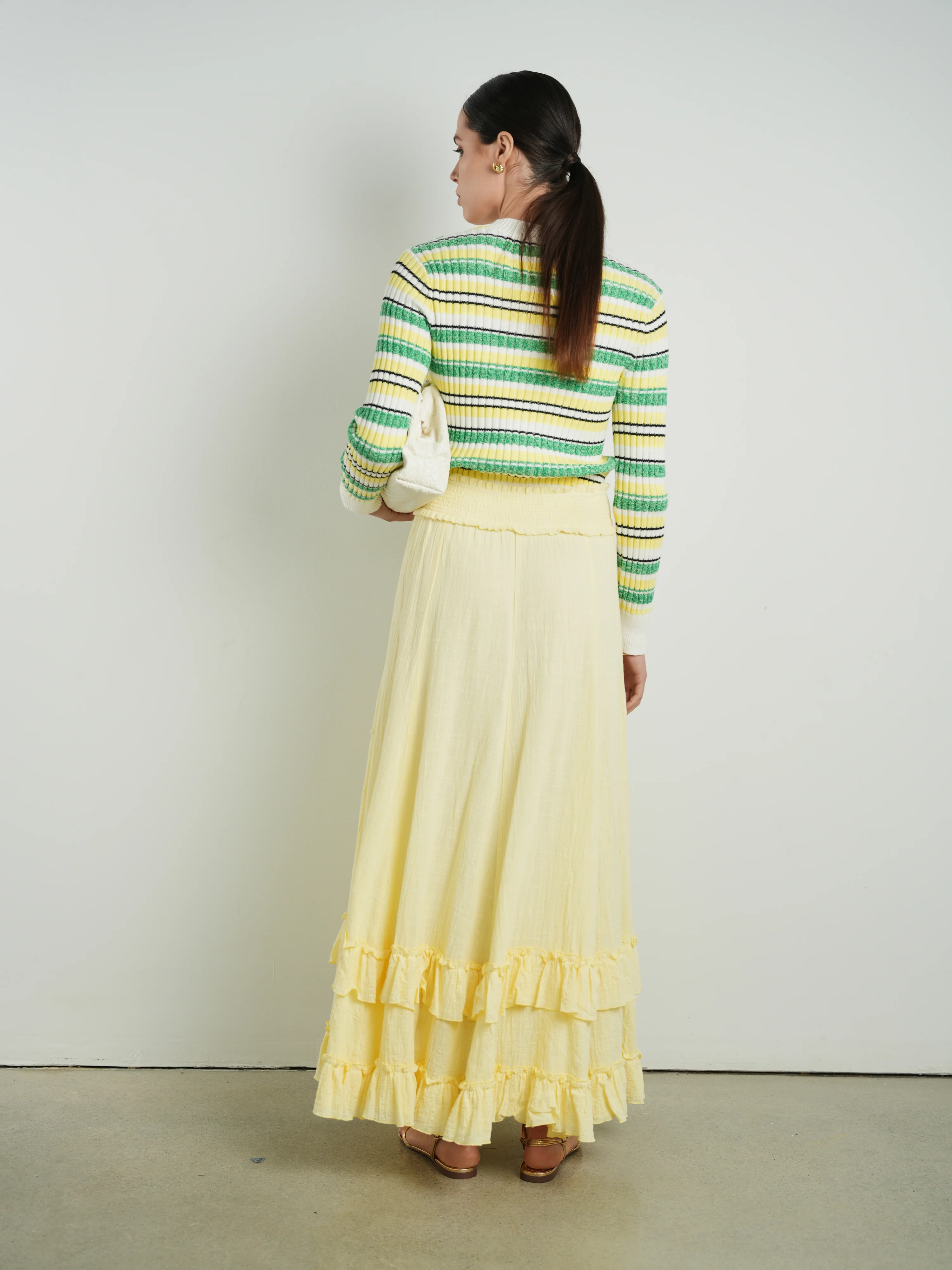 Cleo Tiered Ruffle Maxi Skirt - Image 3