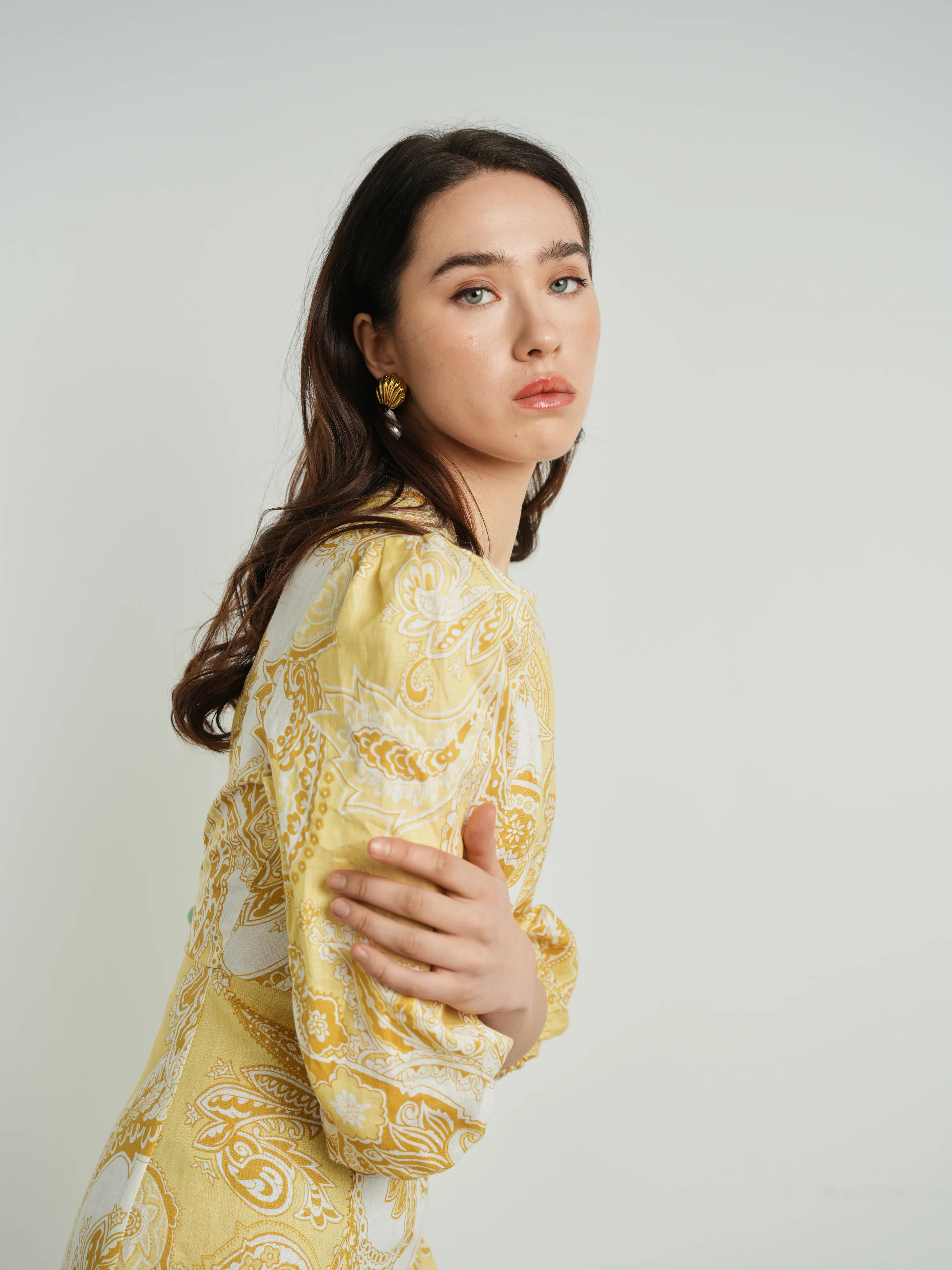 Cleo Printed Linen Maxi Dress - Image 3