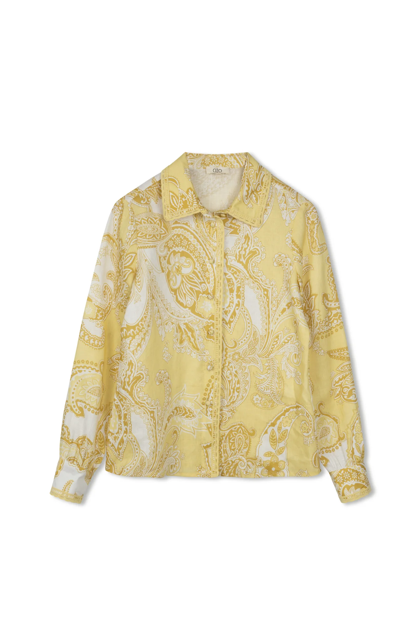 Cleo Printed Linen Blouse - Image 4