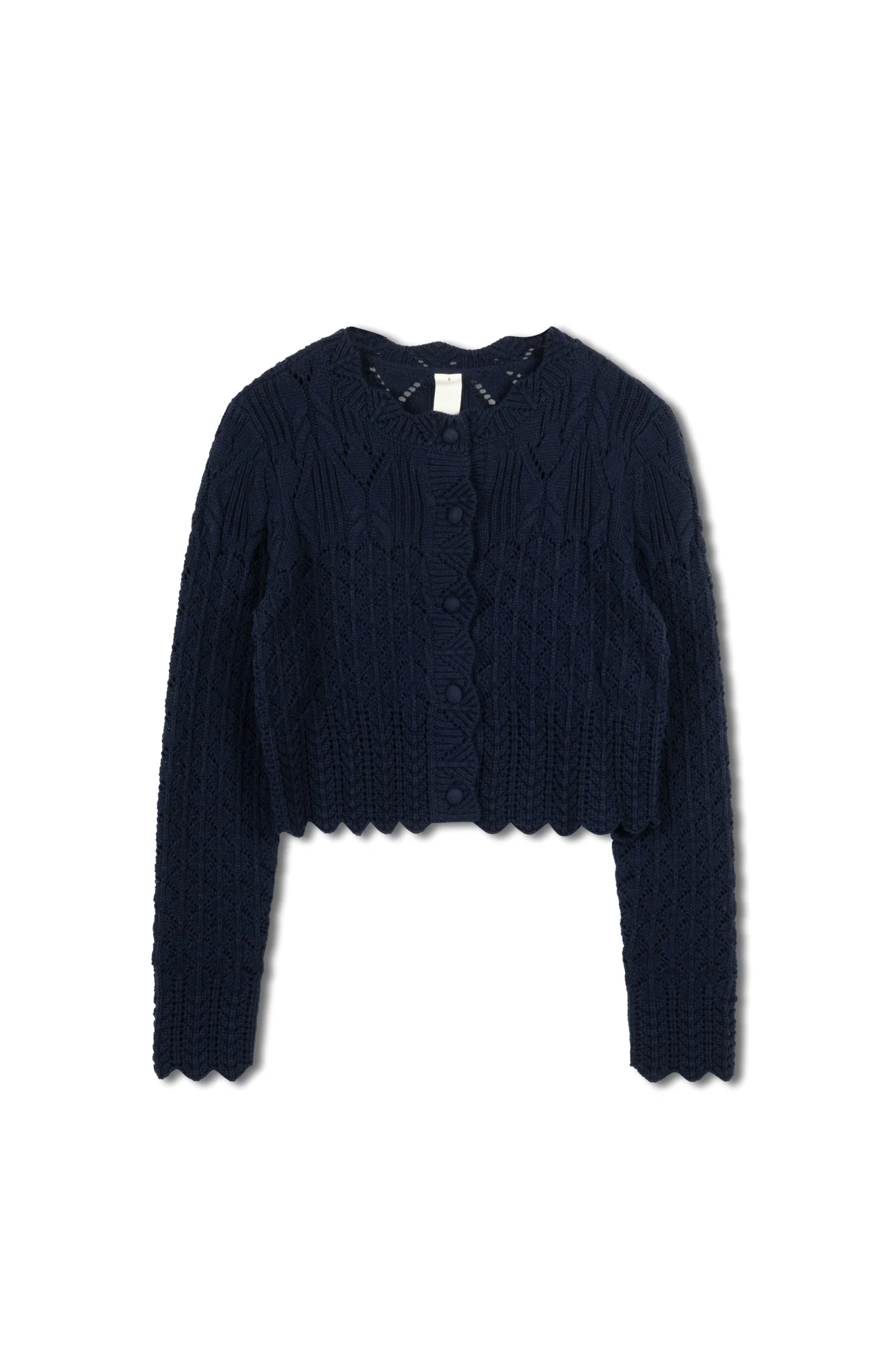 Km Scallop Edge Deco Cardigan - Image 6