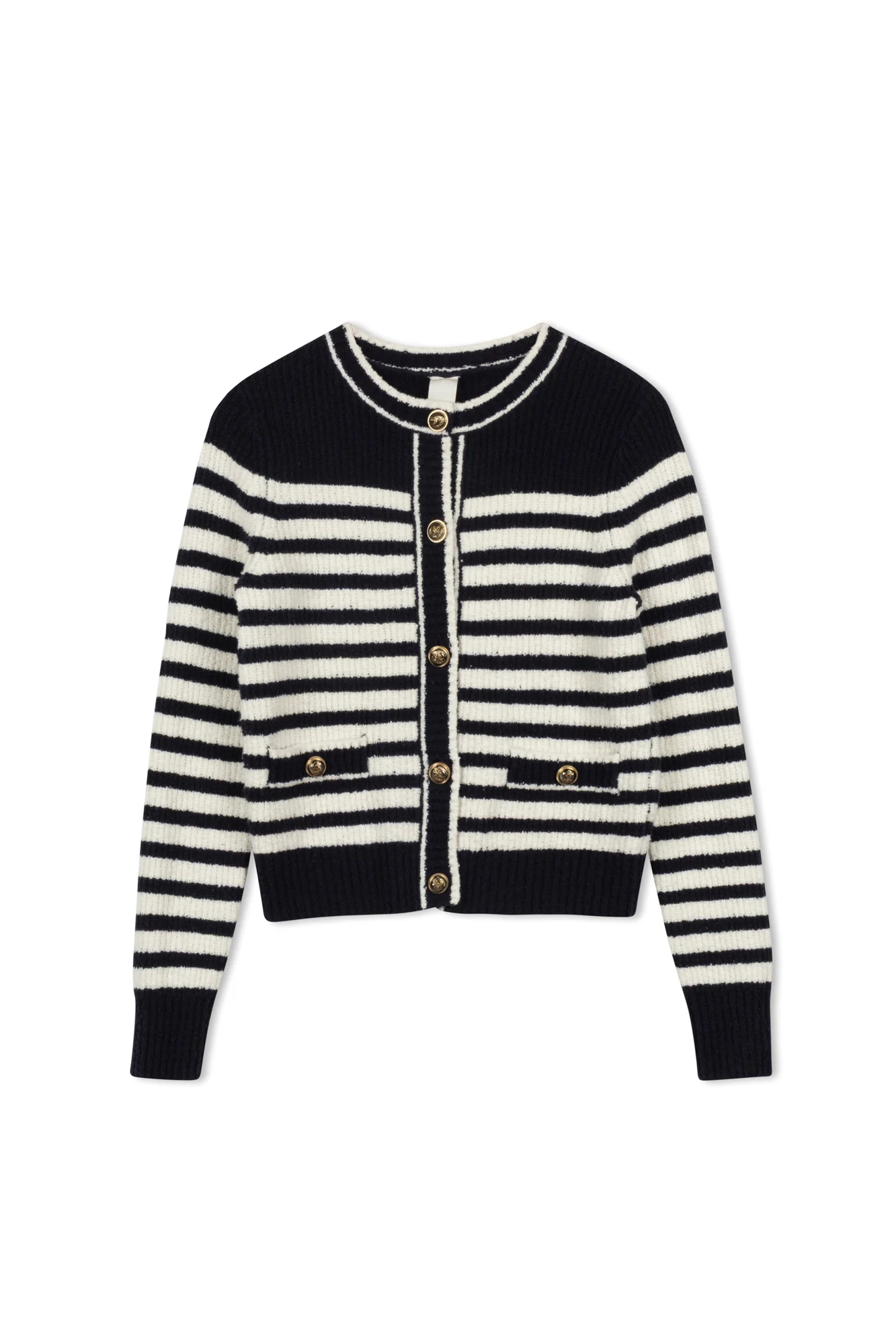 Km Nautical Stripe Cardigan - Image 4