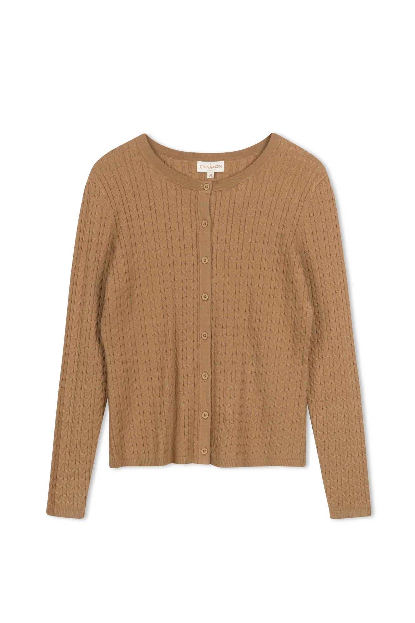 Cinnamon Long Cable Cardi - Image 4