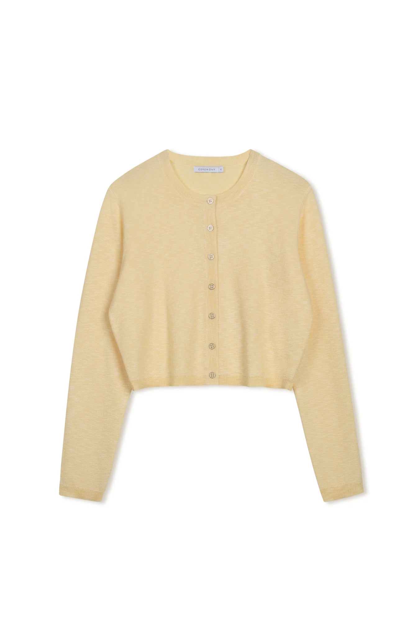 Ceremony Cropped Rib Cardigan - Image 5
