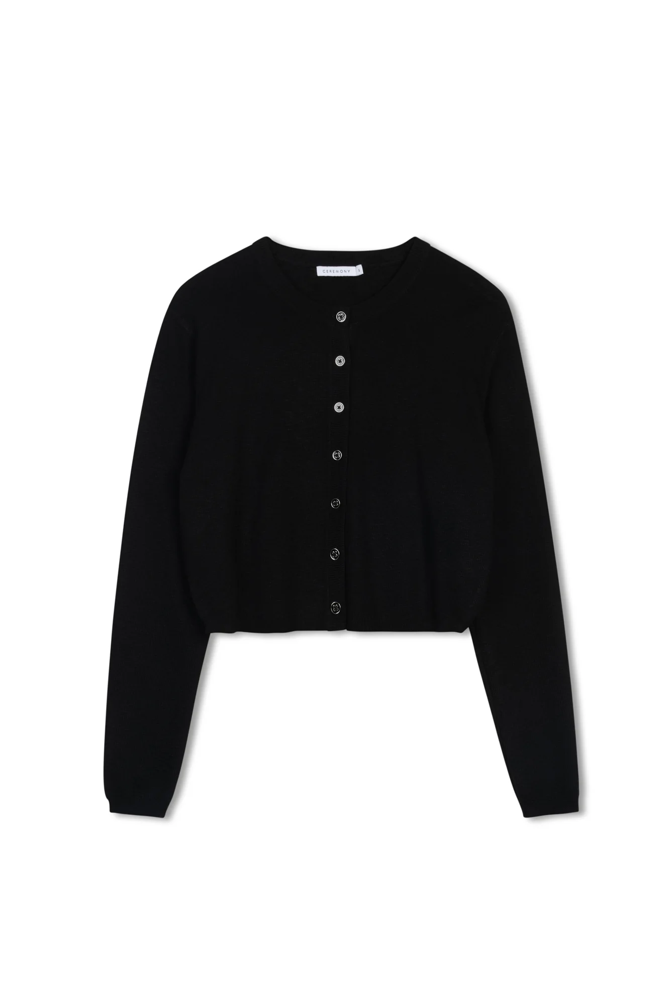 Ceremony Cropped Rib Cardigan - Image 6