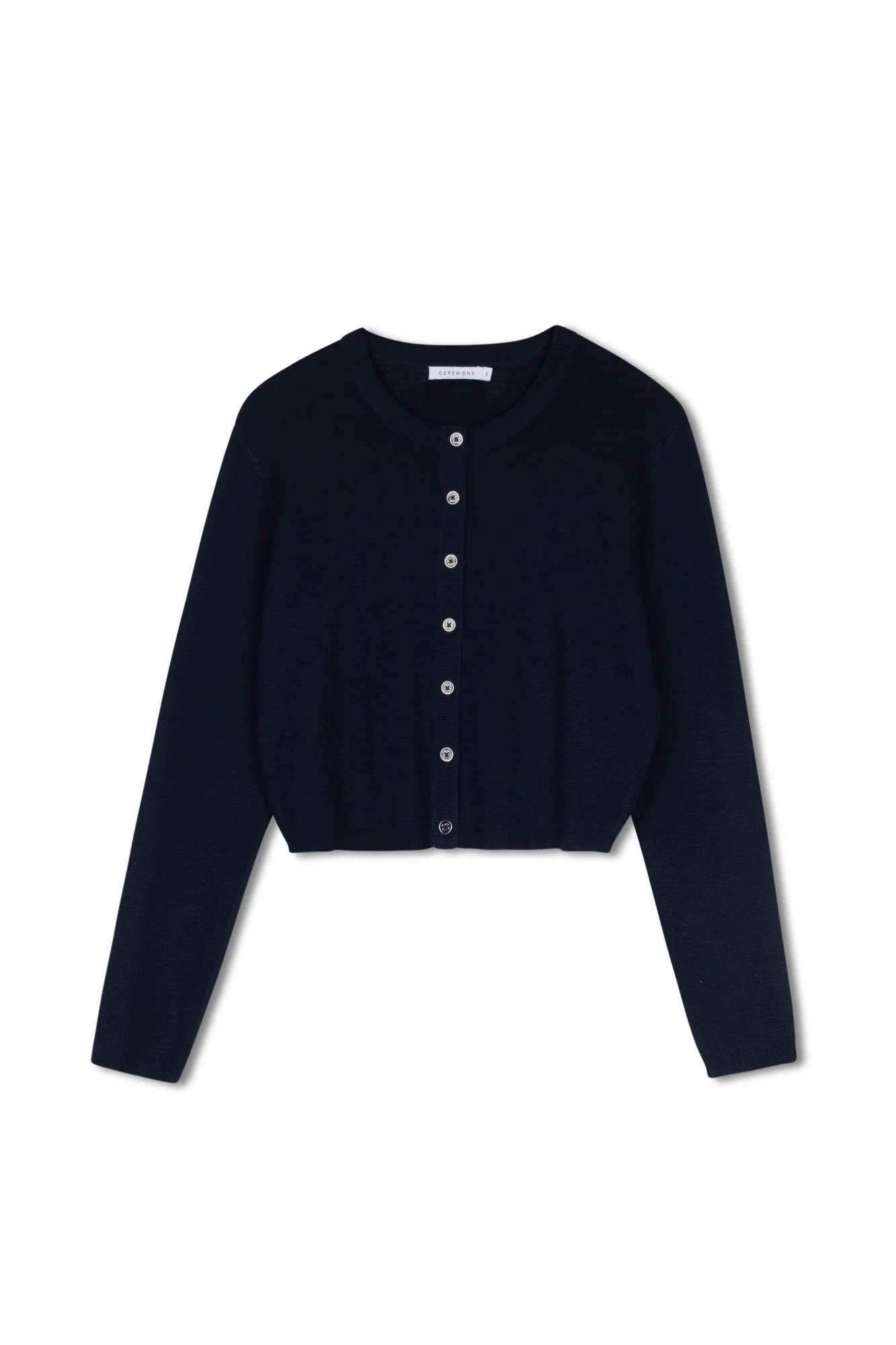 Ceremony Cropped Rib Cardigan - Image 8