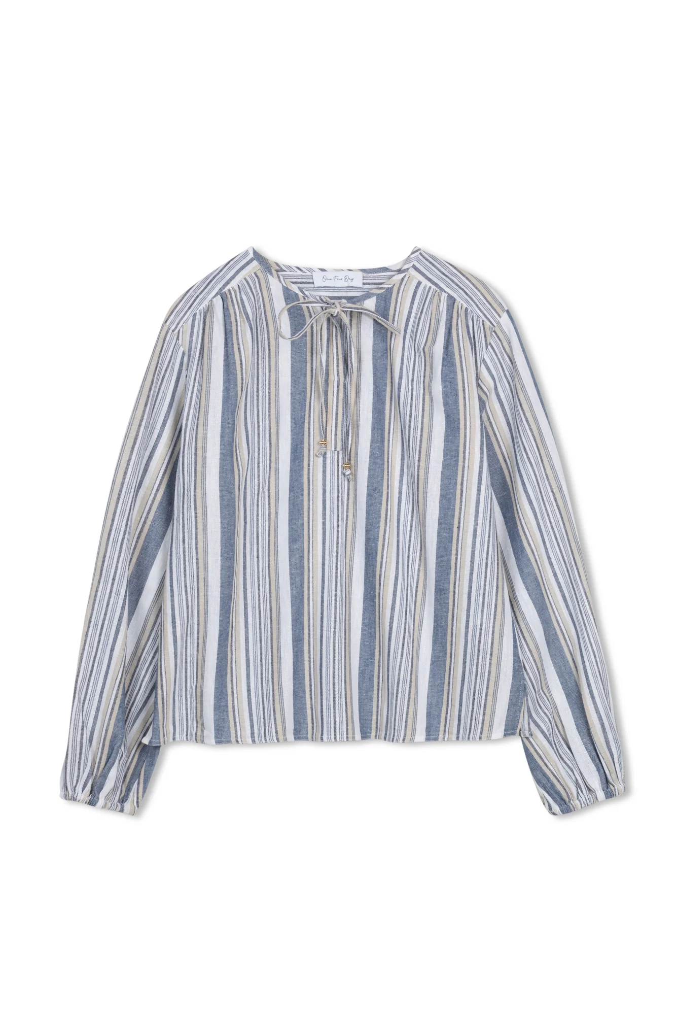 Ofd Pop Over Tie Blouse - Image 4